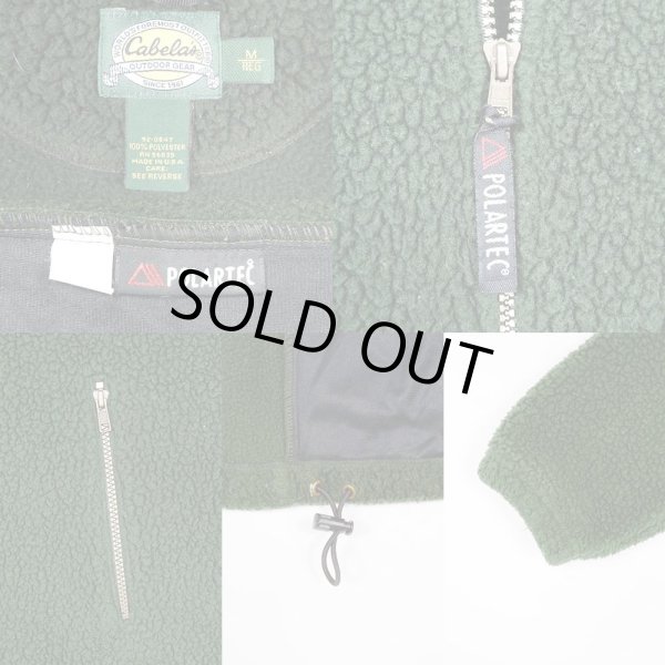 画像3: 90's Cabela's パイルフリース フーディージャケット “MADE IN USA” (3)