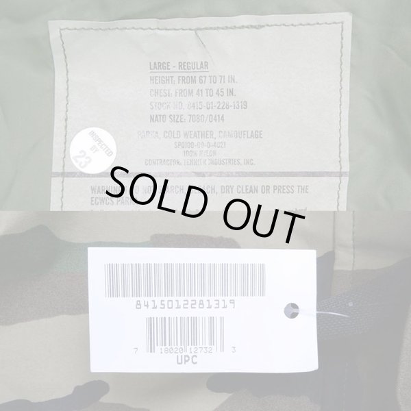画像3: 00's US.ARMY ECWCS ウッドランドカモ柄 GORE-TEX PARKA "DEADSTOCK / LARGE-REGULAR" (3)