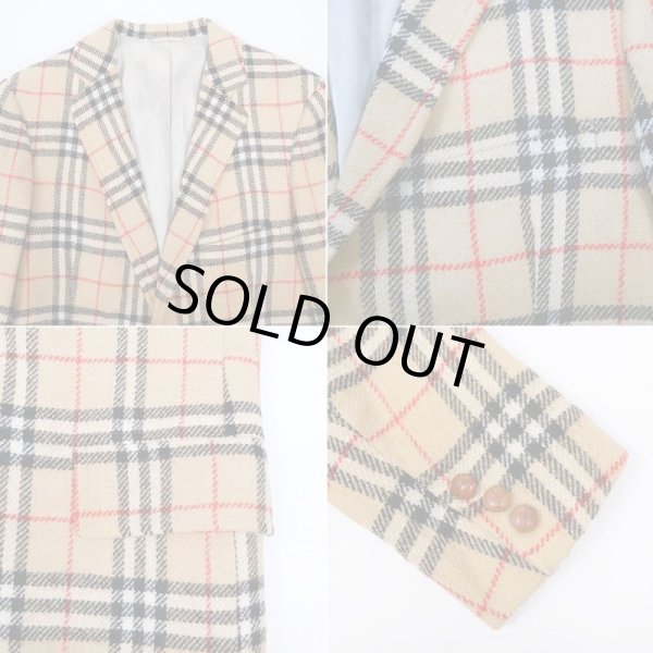 画像4: 70-80's Burberrys バーバリーチェック柄 テーラードジャケット (4)