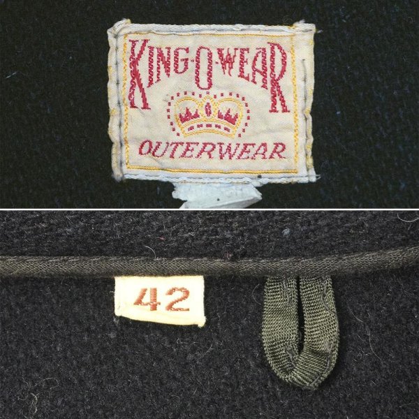 画像2: Early 60's KING-O-WEAR ウールスポーツジャケット "size 42" (2)