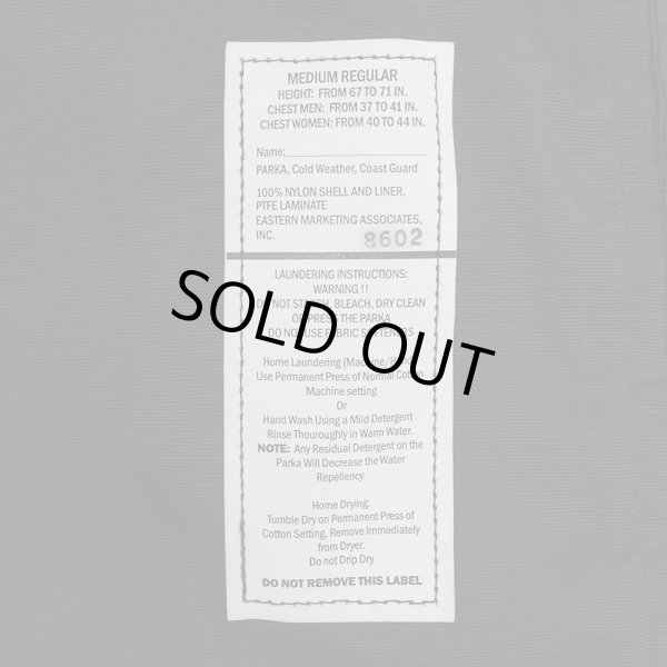 画像2: US.COAST GUARD GORE-TEX PARKA "MEDIUM-REGULAR / DEADSTOCK" (2)