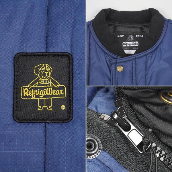 画像3: 00's Refrigiwear キルティング ワークジャケット "DEADSTOCK" (3)