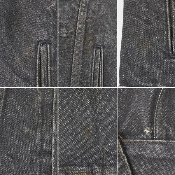 画像6: 80's Levi's 70506-0259 先染めブラックデニムジャケット "MADE IN USA" (6)