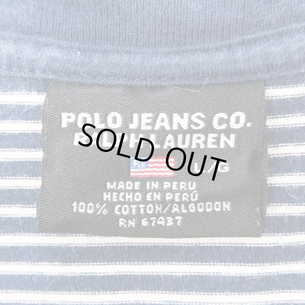 画像2: 90's POLO JEANS ボーダーTシャツ (2)