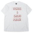 画像1: 90's TICKETS & SMILES PLEASE 両面プリントTシャツ "MADE IN USA" (1)