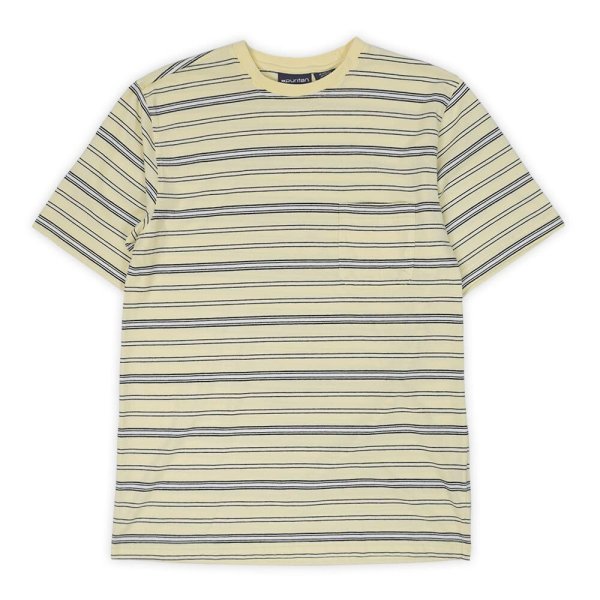 画像1: 90's Puritan マルチボーダー ポケットTシャツ “Yellow Base” (1)