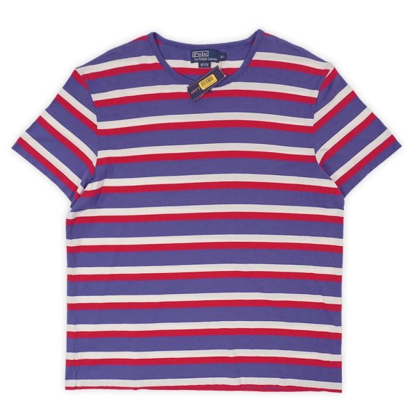 画像1: 00's Polo Ralph Lauren マルチボーダーTシャツ "DEADSTOCK" (1)