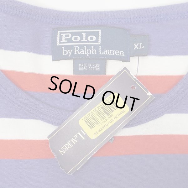 画像2: 00's Polo Ralph Lauren マルチボーダーTシャツ "DEADSTOCK" (2)