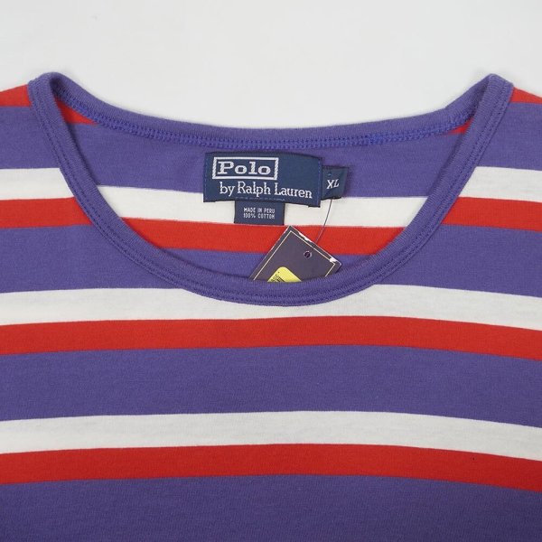 画像3: 00's Polo Ralph Lauren マルチボーダーTシャツ "DEADSTOCK" (3)