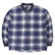 画像1: 90's STRUCTURE オンブレチェック柄 L/S ポロシャツ (1)