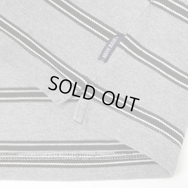 画像3: 00's Eddie Bauer マルチボーダー柄 L/S ポロシャツ (3)