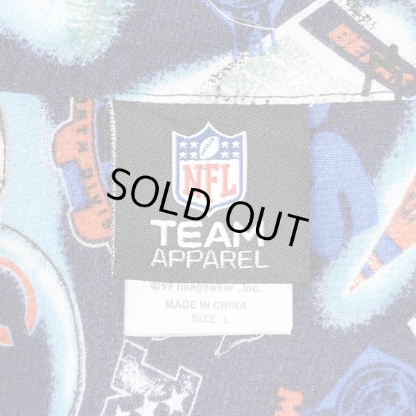 画像2: 00's NFL "CHICAGO BEARS" S/S レーヨン オープンカラーシャツ (2)