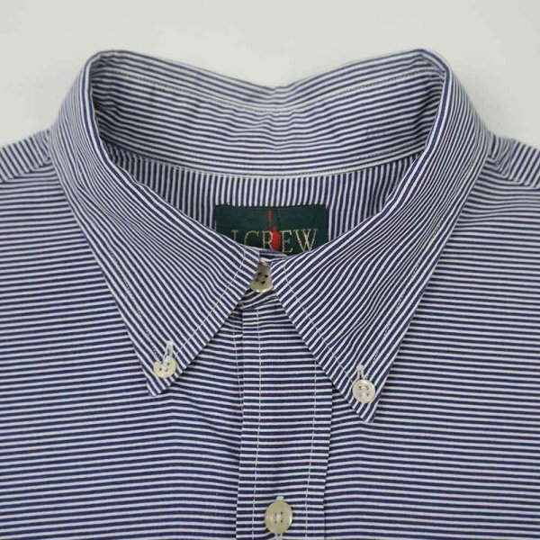 画像3: 90's J.CREW ボーダー柄 ボタンダウンシャツ (3)