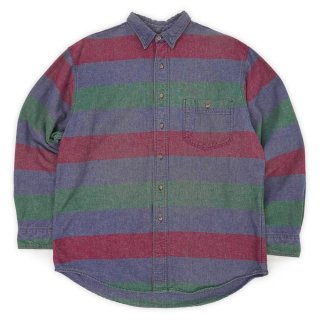 80's Patagonia ワークシャツ “デカタグ” - used&vintage box Hi-smile