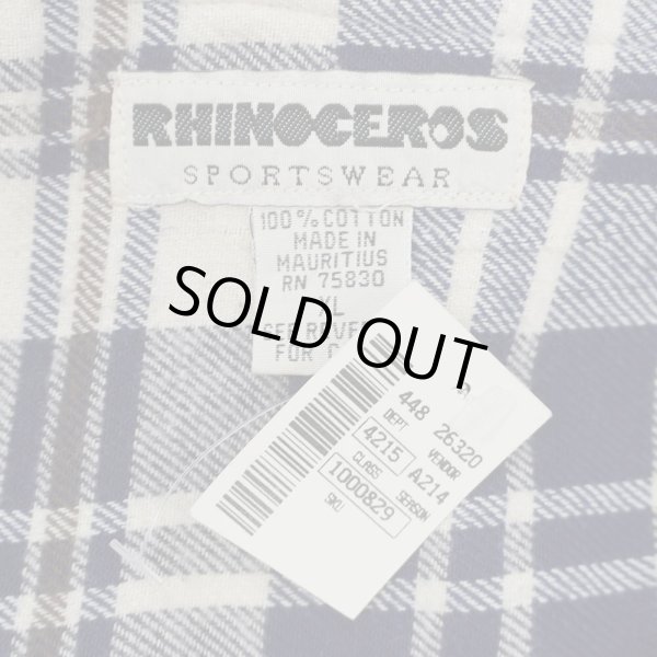 画像2: 90's RHINOCEROS フーディーネルシャツ "DEADSTOCK" (2)