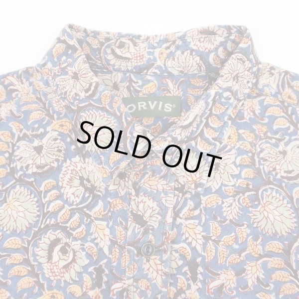 画像3: 00's ORVIS バティック柄 S/S レギュラーカラーシャツ (3)