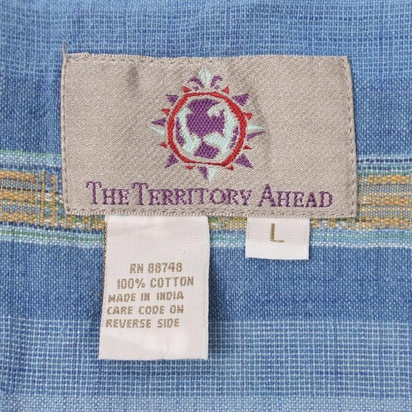 画像2: 90's THE TERRITORY AHEAD S/S レギュラーカラーシャツ (2)