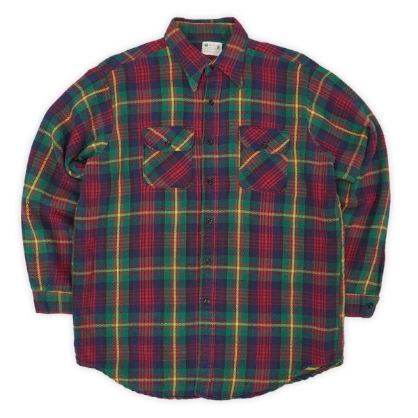 画像1: 70's FIVE BROTHER ヘビーネルシャツ "MADE IN USA" (1)