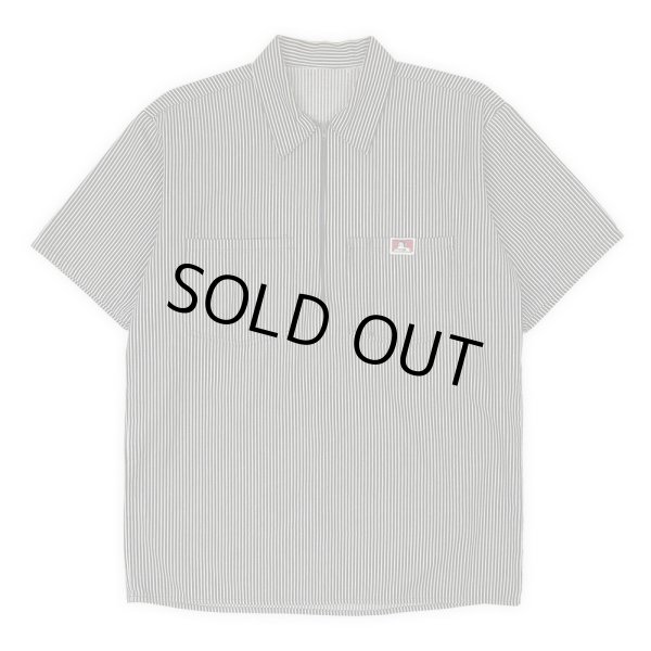 画像1: 00's BEN DAVIS S/S ハーフジップ ワークシャツ (1)