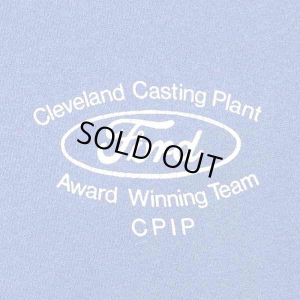 画像3: 90's RUSSELL ロゴプリント スウェット "Ford / MADE IN USA / FADE BLUE" (3)