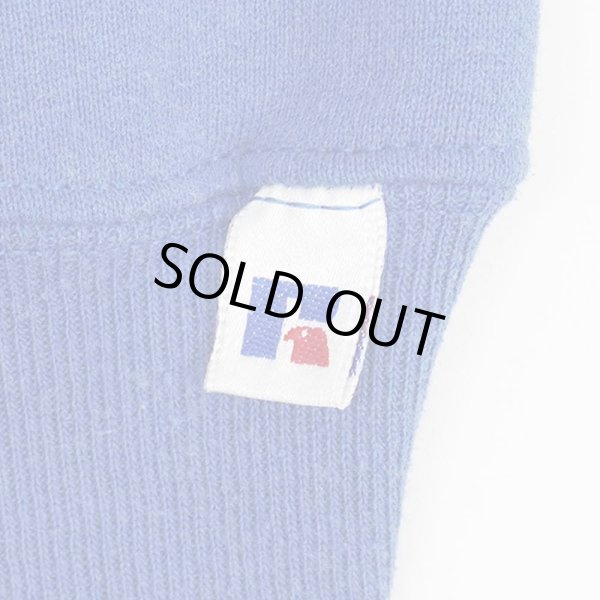 画像4: 90's RUSSELL ロゴプリント スウェット "Ford / MADE IN USA / FADE BLUE" (4)