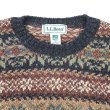 画像3: 90's L.L.Bean ノルディック柄 ウールニット (3)