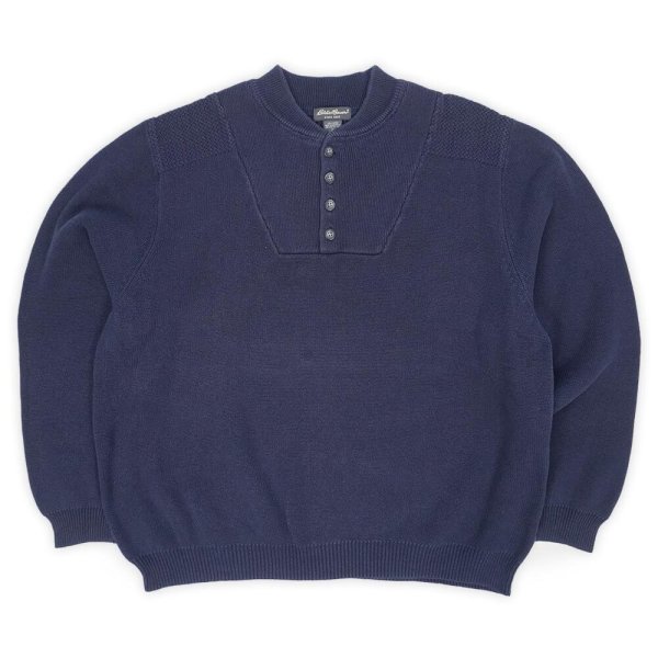 画像1: 00's Eddie Bauer コットンジープニット (1)