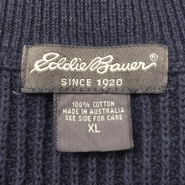 画像2: 00's Eddie Bauer コットンジープニット (2)