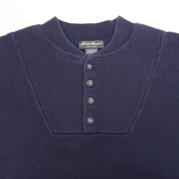 画像3: 00's Eddie Bauer コットンジープニット (3)