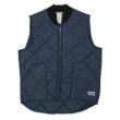 画像1: 90's BIG SMITH キルティング ワークベスト "NAVY / MADE IN USA" (1)