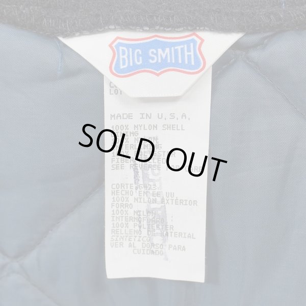 画像2: 90's BIG SMITH キルティング ワークベスト "NAVY / MADE IN USA" (2)