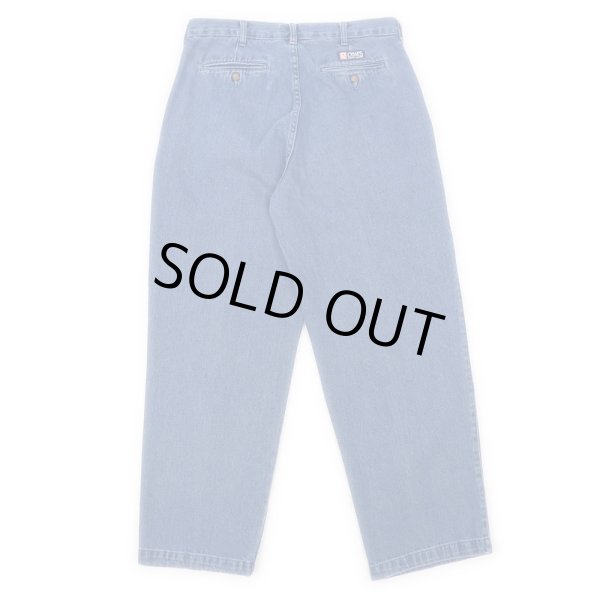 画像2: 90's CHAPS Ralph Lauren 2タック デニムトラウザー (2)