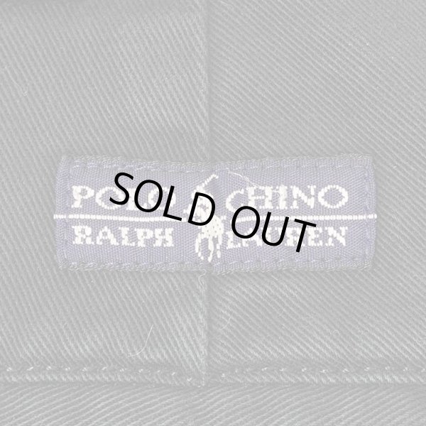 画像3: 90's Polo Ralph Lauren 2タック チノトラウザー "ANDREW PANT / BLACK" (3)