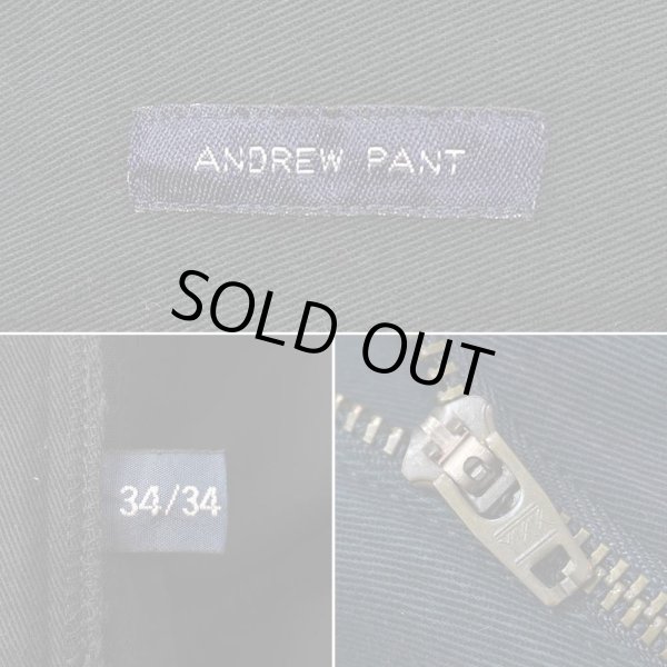 画像4: 90's Polo Ralph Lauren 2タック チノトラウザー "ANDREW PANT / BLACK" (4)