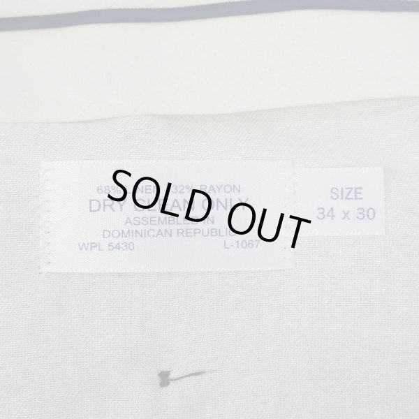 画像3: 90's PERRY ELLIS 2タック リネントラウザー "BLACK / W34 L30" (3)