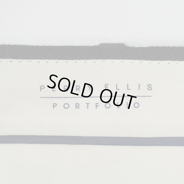 画像4: 90's PERRY ELLIS 2タック リネントラウザー "BLACK / W34 L30" (4)