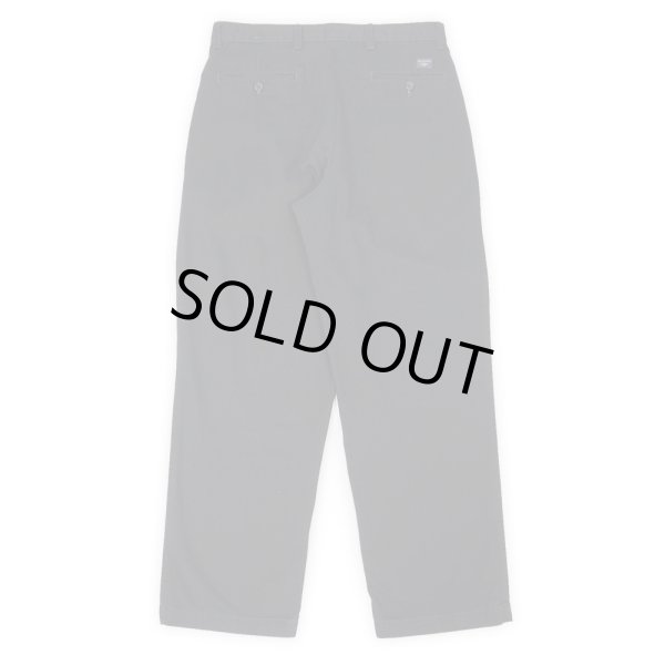 画像2: Early 00's DOCKERS 2タック チノトラウザー "BLACK / W32 L30" (2)