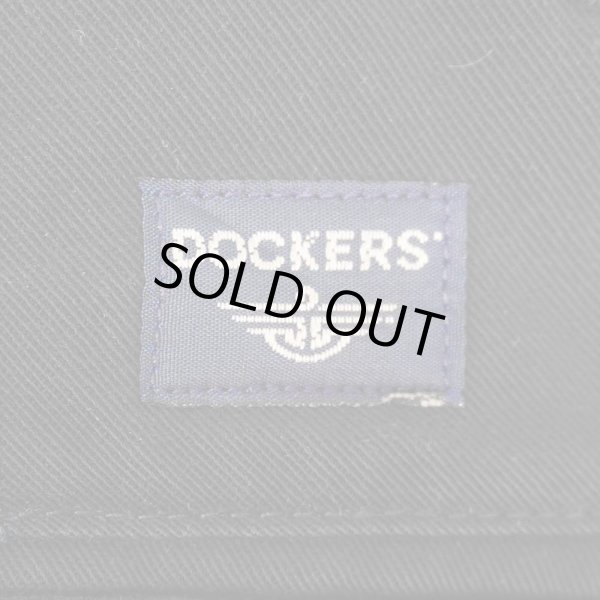 画像3: Early 00's DOCKERS 2タック チノトラウザー "BLACK / W32 L30" (3)