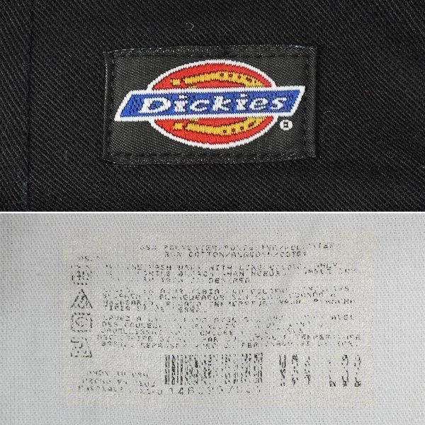 画像3: 90's Dickies 874 ワークパンツ "MADE IN USA / W34 L32 / BLACK" (3)