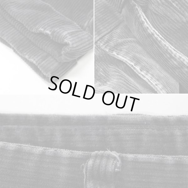 画像5: Early 00's DOCKERS 2タック 太畝コーデュロイトラウザー "W36 L30 / FADE BLACK" (5)