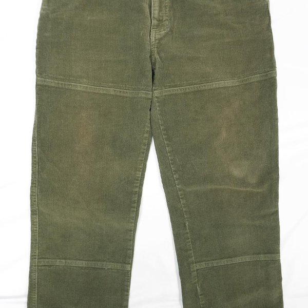 画像4: 00's Columbia ダブルニー コーデュロイパンツ "Olive" (4)