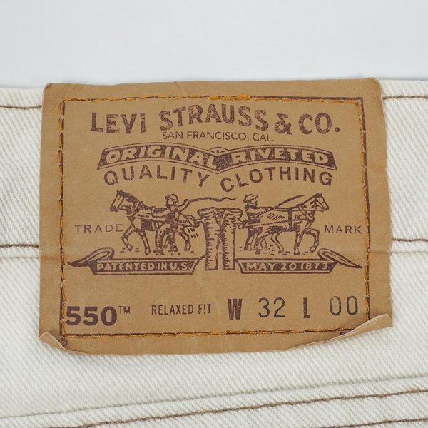 画像3: 90's Levi's 550 デニムショーツ “OFF WHITE / W32 L00 / MADE IN USA” (3)