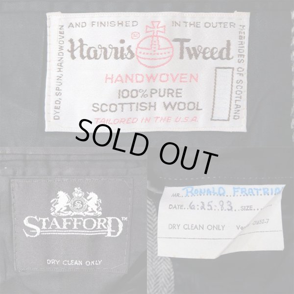 画像3: 80's Harris Tweed ウールテーラードジャケット “MADE IN USA” (3)