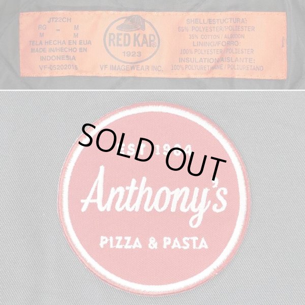 画像2: 00's RED KAP ワークジャケット "Anthony's PIZZA & PASTA" (2)
