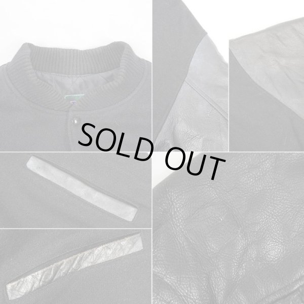 画像5: 90's MV SPORT レザー切り替え ウールスタジャン "MADE IN USA" (5)