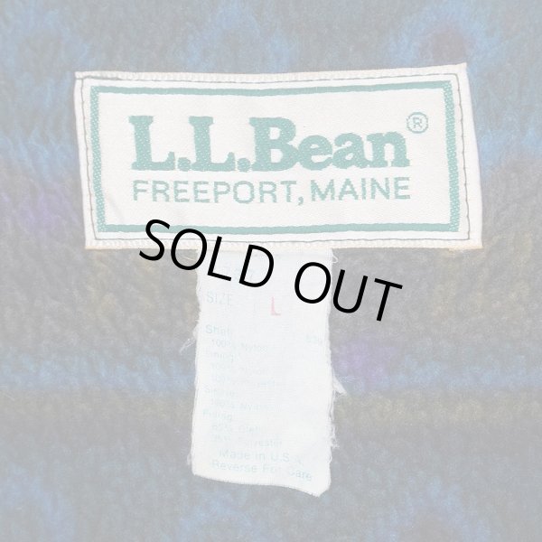画像2: 80's L.L.Bean パイルフリースライナー ナイロンジャケット "MADE IN USA" (2)