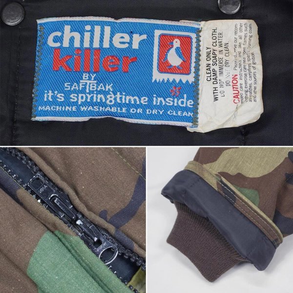 画像2: 80's SAFTBAK パデット ハンティングジャケット "Non Wash" (2)