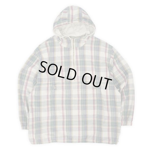 画像1: 90's Pari's Sport Club マドラスチェック柄 コットンアノラック (1)
