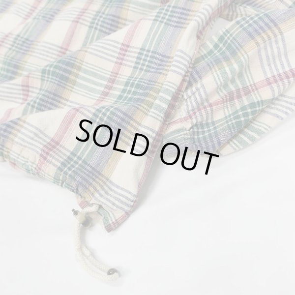 画像4: 90's Pari's Sport Club マドラスチェック柄 コットンアノラック (4)