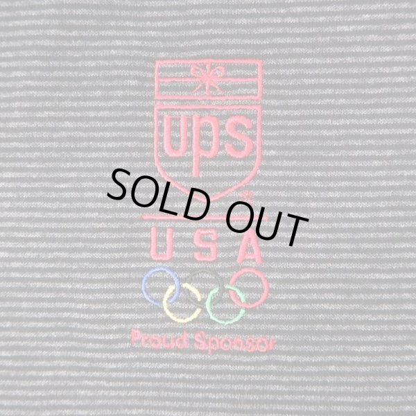 画像2: 90's UPS ボーダーTシャツ "MADE IN USA / DEADSTOCK" (2)